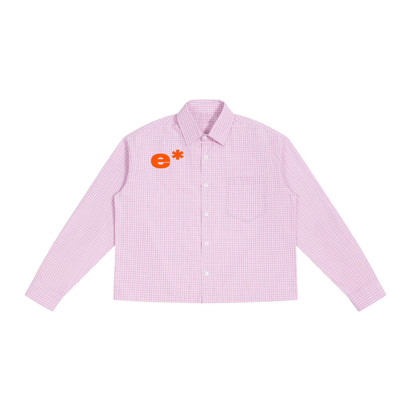 "PURSUIT" LONG-SLEEVE PLAID TEE